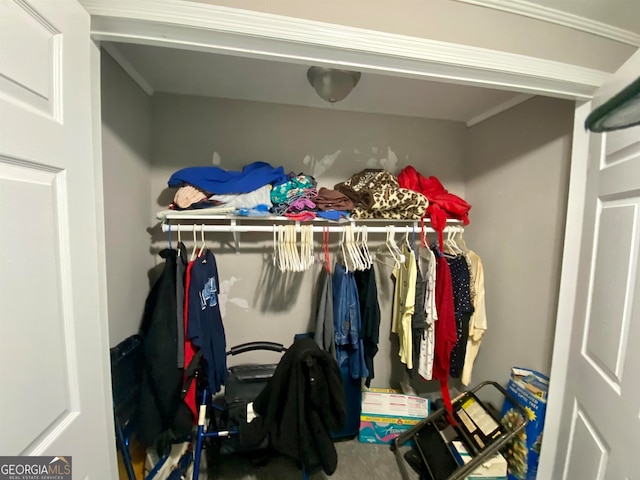 view of closet