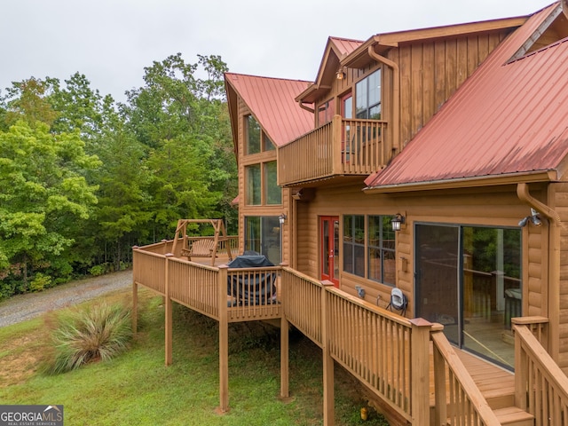 26 Clarice Ln, Sautee Nacoochee, GA 30571 - wooden deck featuring area for grilling