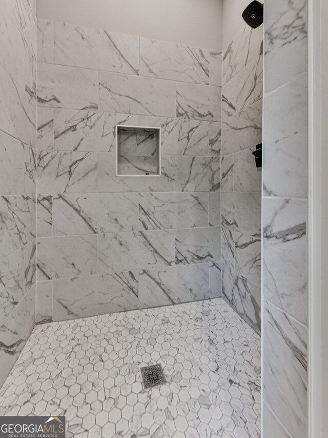 room details with tiled shower