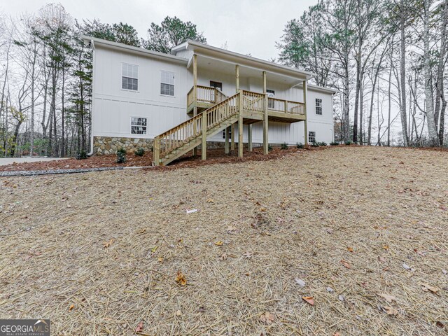 view of rear view of property