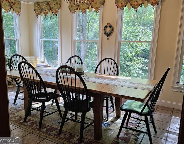 view of dining area