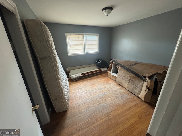 unfurnished bedroom featuring light hardwood / wood-style floors