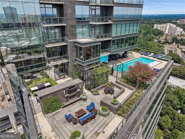 3630 Peachtree Rd Unit Ph3302, Atlanta, GA 30326 - view of urban area with a pool
