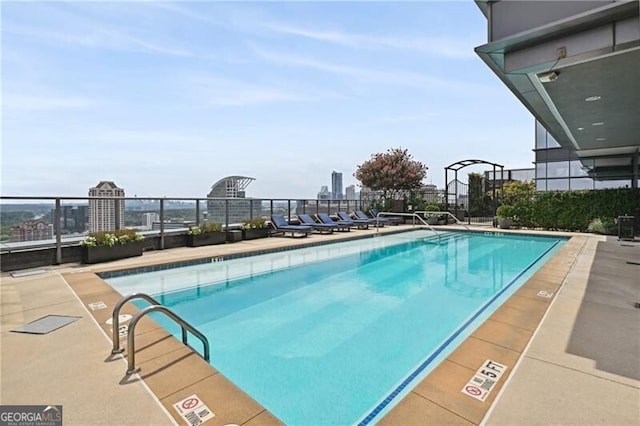 3630 Peachtree Rd Unit Ph3302, Atlanta, GA 30326 - community pool featuring a city view