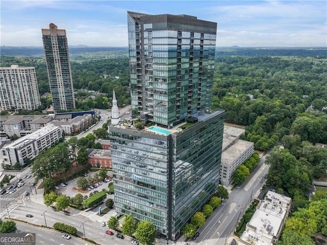 birds eye view of property