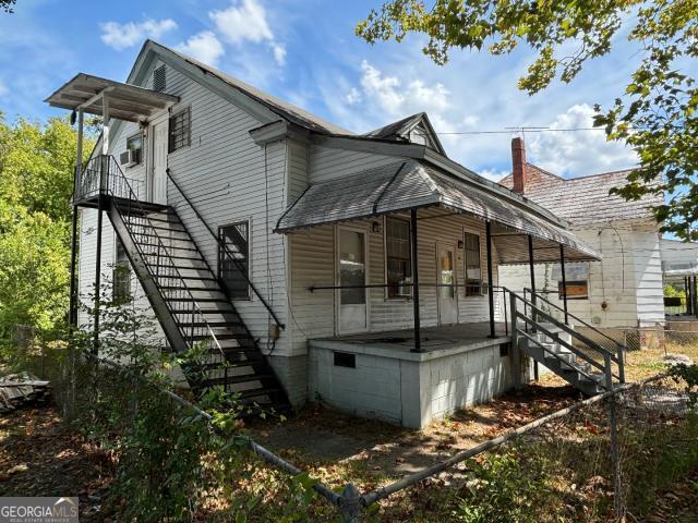 view of rear view of property