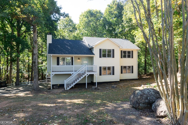 view of front of property