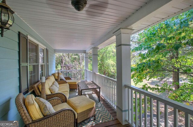 view of balcony