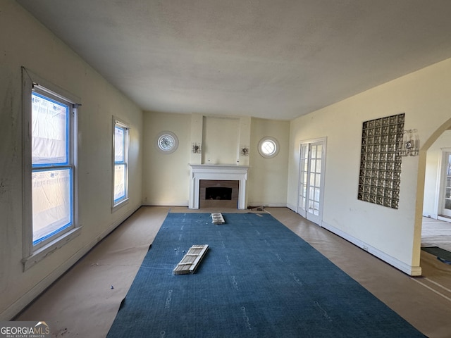 view of unfurnished living room