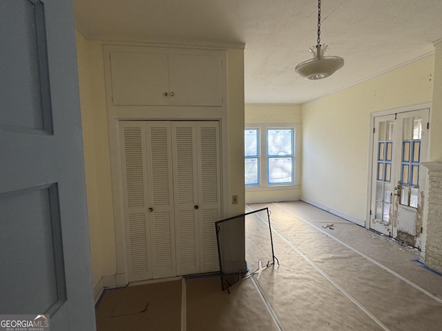 entrance foyer with ornamental molding