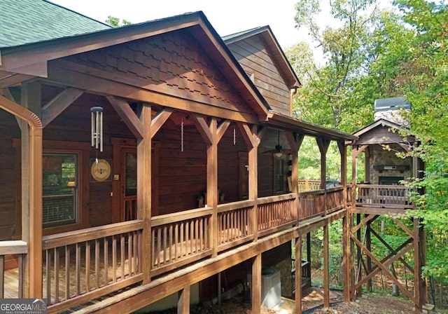 view of wooden terrace