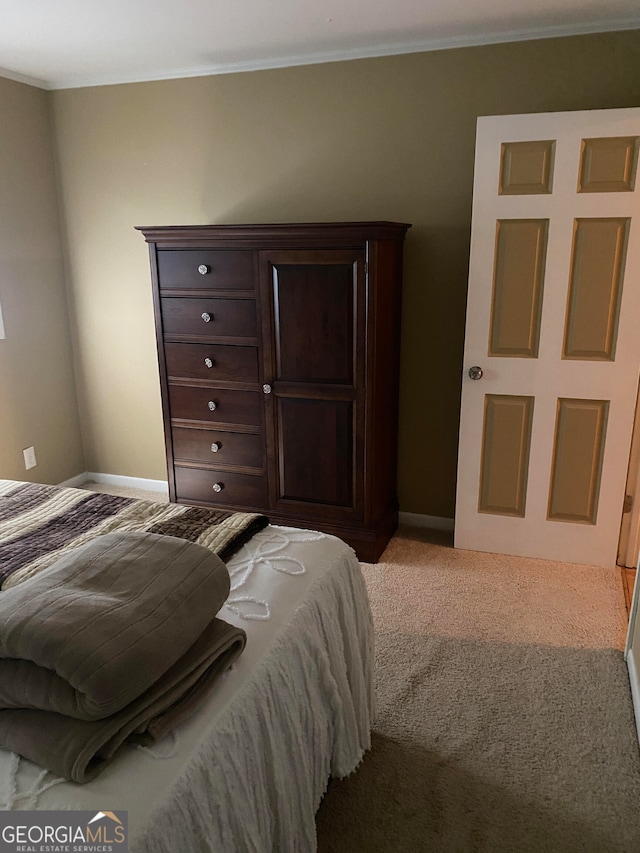 bedroom featuring carpet flooring