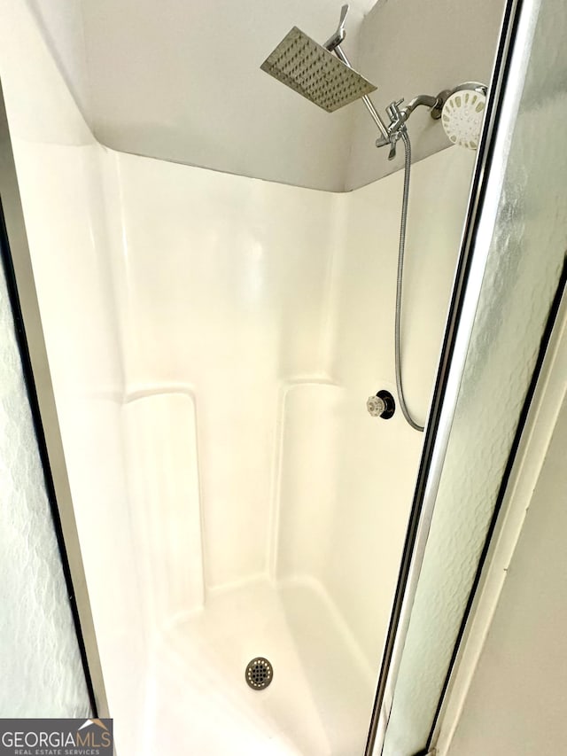 bathroom with a shower