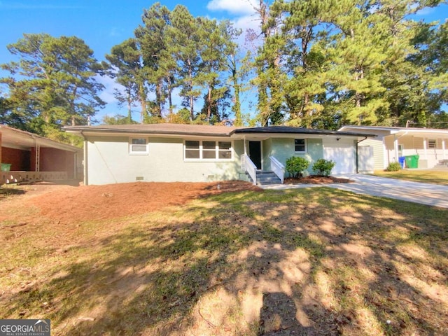 view of ranch-style home