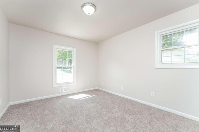 view of carpeted empty room