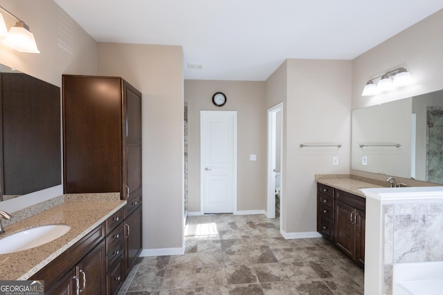 bathroom with vanity