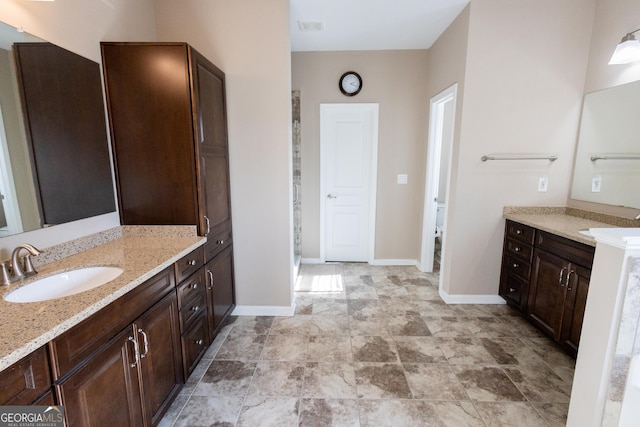 bathroom featuring vanity