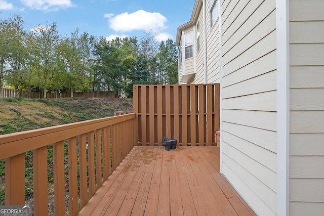 view of wooden terrace