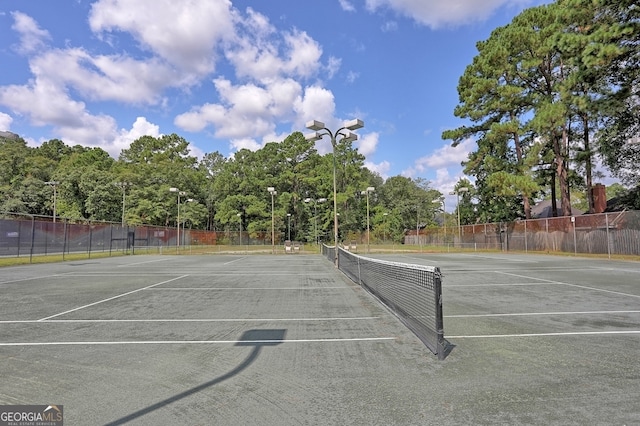 view of sport court