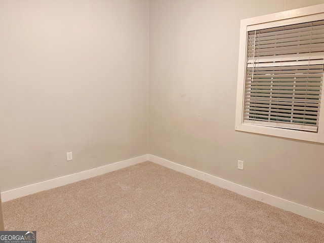 view of carpeted empty room