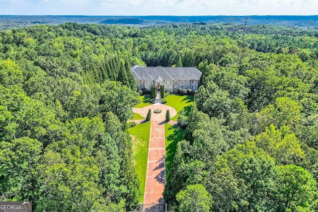 9620 Cedar Grove Rd, Fairburn, GA 30213 - aerial view of property and surrounding area with a forest