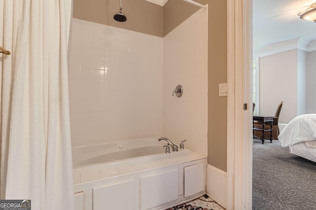 9620 Cedar Grove Rd, Fairburn, GA 30213 - ensuite bathroom with crown molding