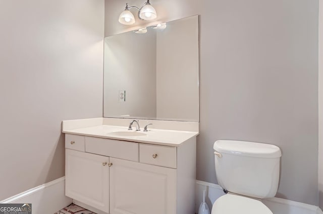 9620 Cedar Grove Rd, Fairburn, GA 30213 - bathroom featuring toilet and vanity