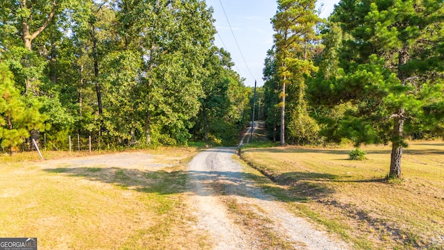 view of road