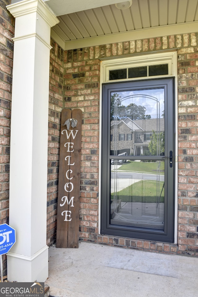 view of exterior entry