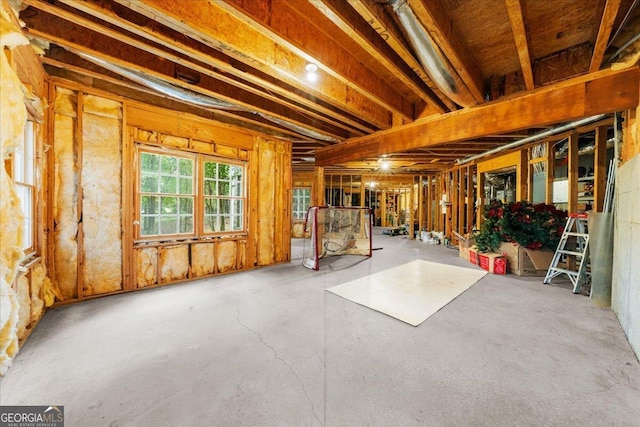 miscellaneous room featuring concrete flooring