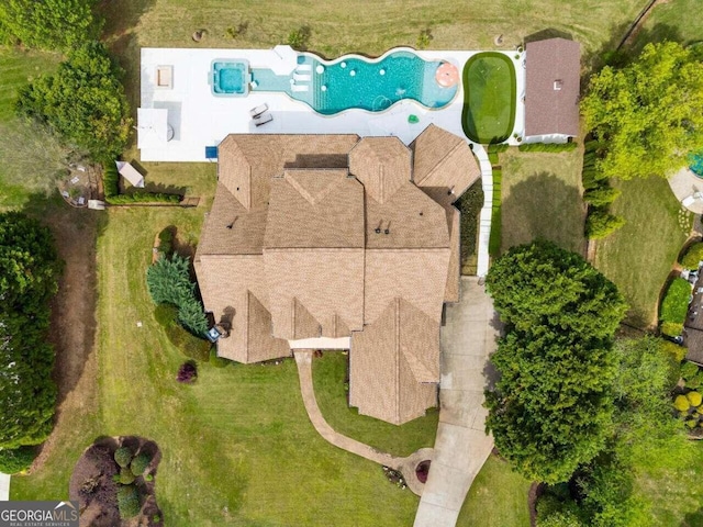 birds eye view of property