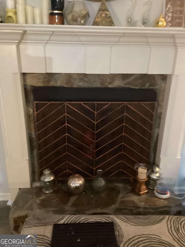 2734 Laurel View Dr, Snellville, GA 30039 - interior details featuring a tile fireplace