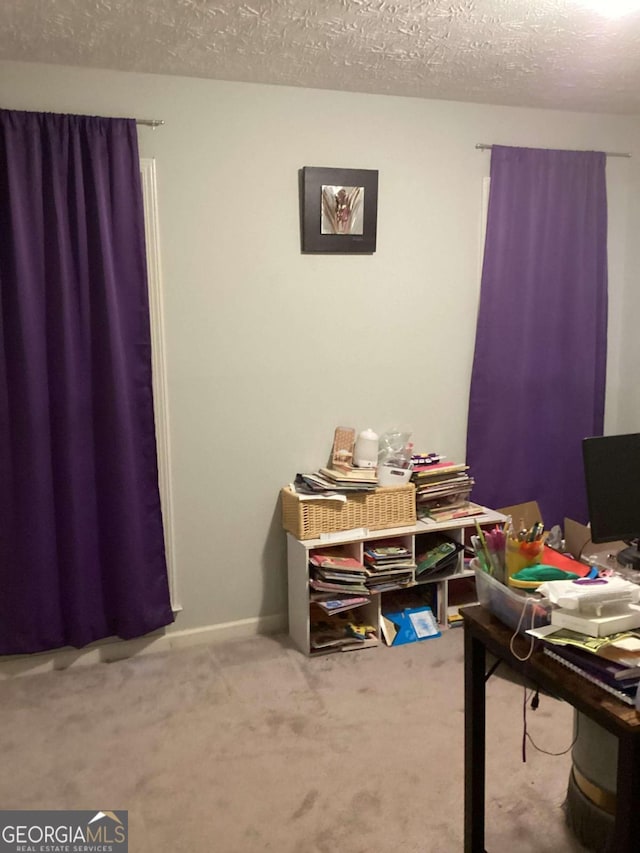2734 Laurel View Dr, Snellville, GA 30039 - carpeted office with a textured ceiling