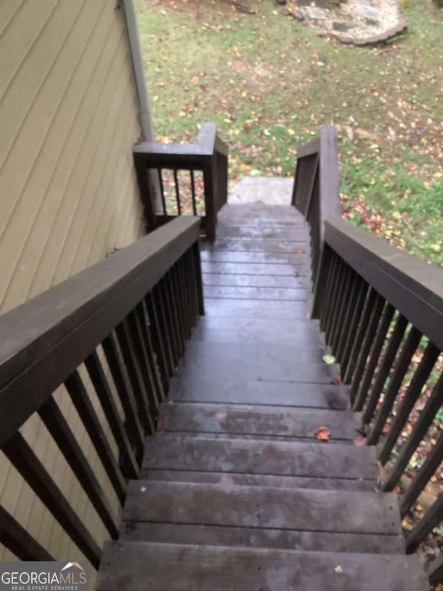 view of stairs