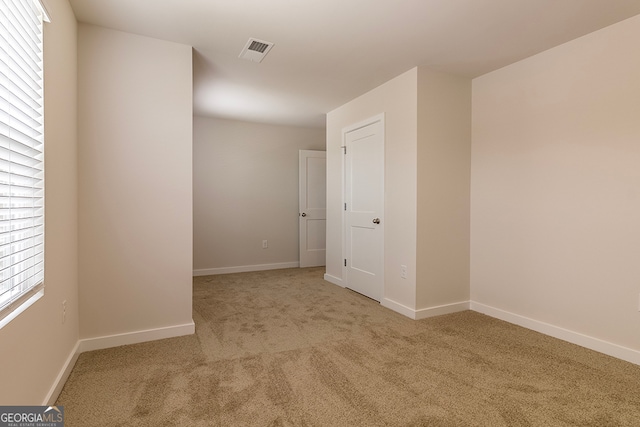 view of carpeted empty room