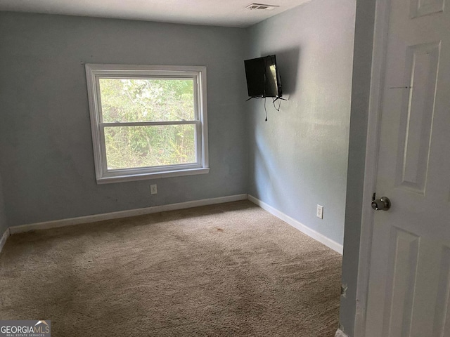 view of carpeted empty room