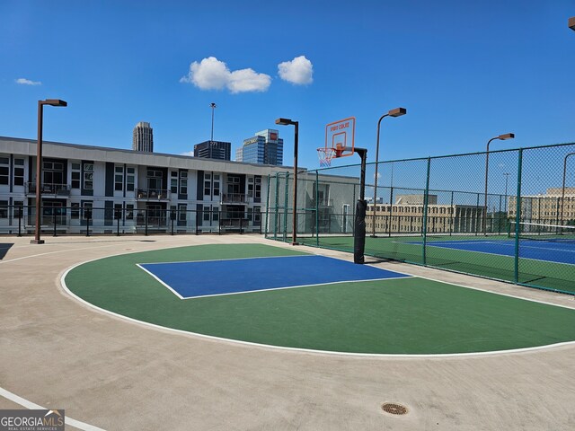 view of basketball court