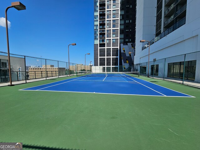 view of tennis court