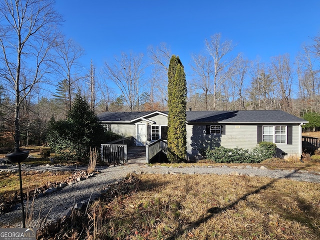 view of ranch-style house