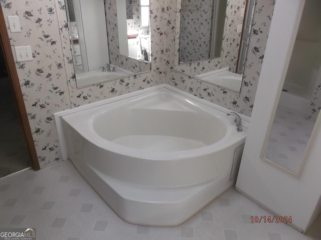 bathroom with a bathtub