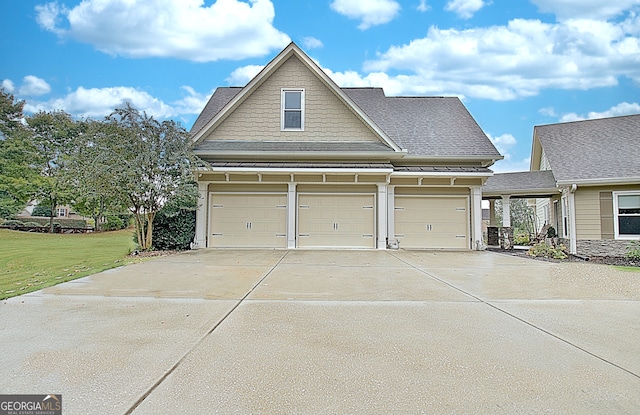 exterior space with a lawn