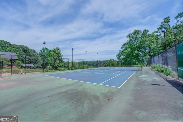 view of sport court