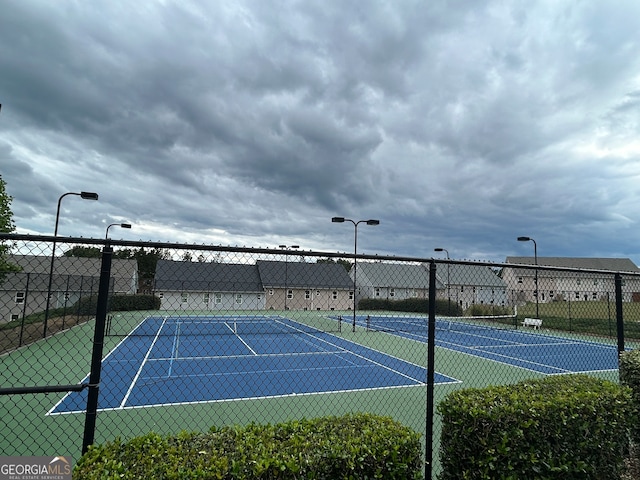 view of sport court