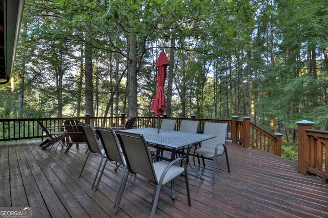 view of wooden terrace