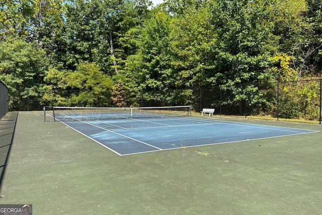 view of tennis court