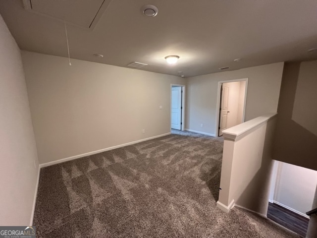 view of carpeted empty room