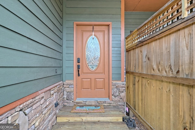 view of entrance to property