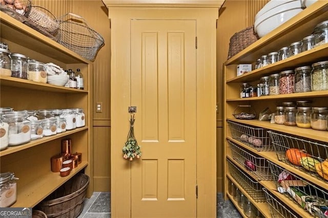 view of pantry