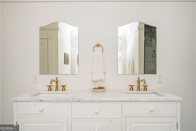 bathroom with vanity