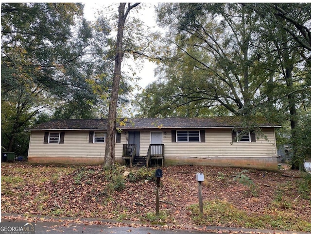 view of front of home